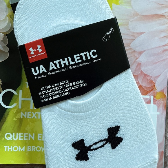 NWT 3 pair Under Armour UA Athletic training socks no show - Picture 2 of 4